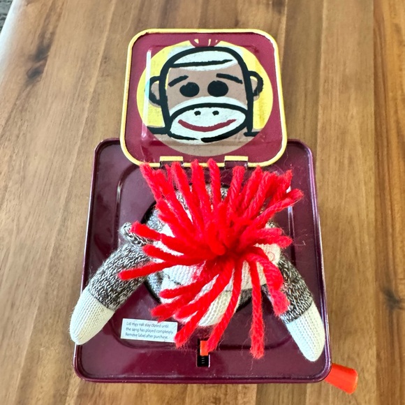 Sock Monkey Jack in the Box - Picture 7 of 9